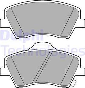 Delphi LP3264 - Brake Pad Set, disc brake autospares.lv