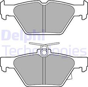 Delphi LP3268 - Brake Pad Set, disc brake autospares.lv