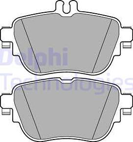 Delphi LP3262 - Brake Pad Set, disc brake autospares.lv