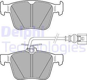 Delphi LP3267 - Brake Pad Set, disc brake autospares.lv