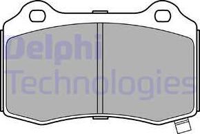 Delphi LP3281 - Brake Pad Set, disc brake autospares.lv