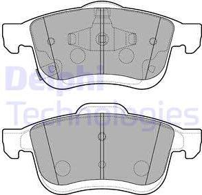 Delphi LP3220 - Brake Pad Set, disc brake autospares.lv