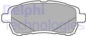 Delphi LP3279 - Brake Pad Set, disc brake autospares.lv