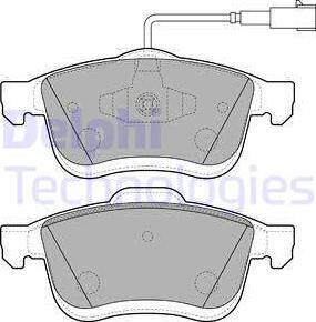 Delphi LP3270 - Brake Pad Set, disc brake autospares.lv