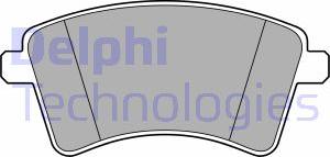 Delphi LP3715 - Brake Pad Set, disc brake autospares.lv