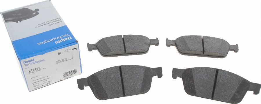 Delphi LP2495 - Brake Pad Set, disc brake autospares.lv