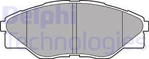 Delphi LP2496 - Brake Pad Set, disc brake autospares.lv