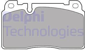 Delphi LP2491 - Brake Pad Set, disc brake autospares.lv