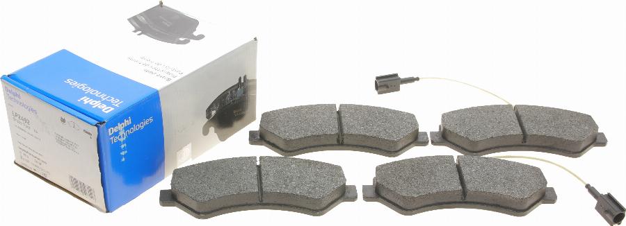 Delphi LP2492 - Brake Pad Set, disc brake autospares.lv