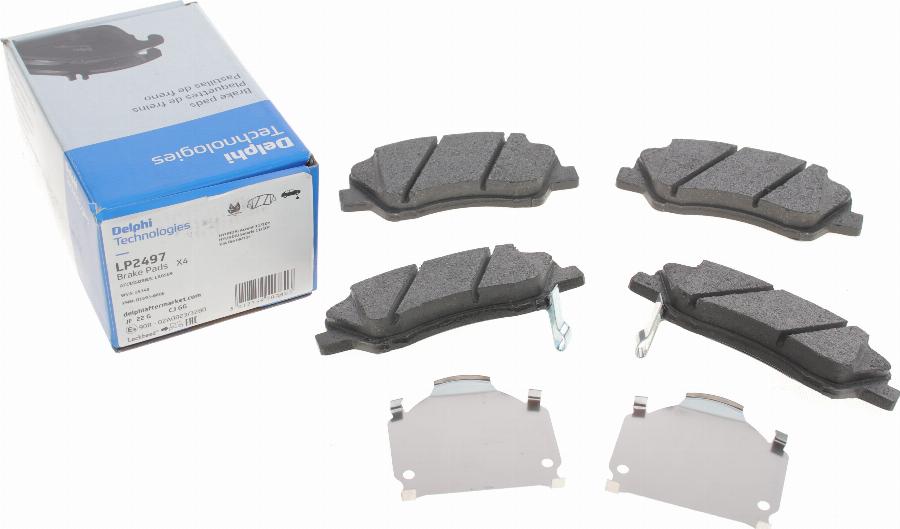 Delphi LP2497 - Brake Pad Set, disc brake autospares.lv