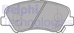 Delphi LP2497 - Brake Pad Set, disc brake autospares.lv