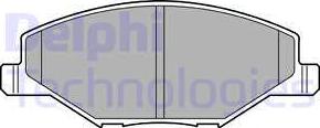 Delphi LP2444 - Brake Pad Set, disc brake autospares.lv