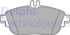 Delphi LP2441 - Brake Pad Set, disc brake autospares.lv