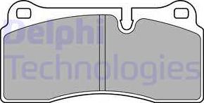 Delphi LP2448 - Brake Pad Set, disc brake autospares.lv