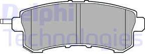 Delphi LP2447 - Brake Pad Set, disc brake autospares.lv