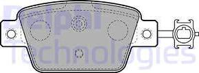 Delphi LP2486 - Brake Pad Set, disc brake autospares.lv