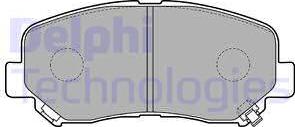 Delphi LP2481 - Brake Pad Set, disc brake autospares.lv