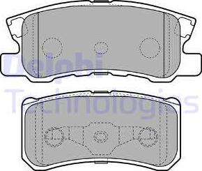 Delphi LP2483 - Brake Pad Set, disc brake autospares.lv