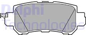 Delphi LP2482 - Brake Pad Set, disc brake autospares.lv