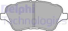 Delphi LP2474 - Brake Pad Set, disc brake autospares.lv