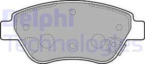 Delphi LP2478 - Brake Pad Set, disc brake autospares.lv