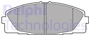 Delphi LP2473 - Brake Pad Set, disc brake autospares.lv