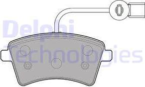 Delphi LP2504 - Brake Pad Set, disc brake autospares.lv