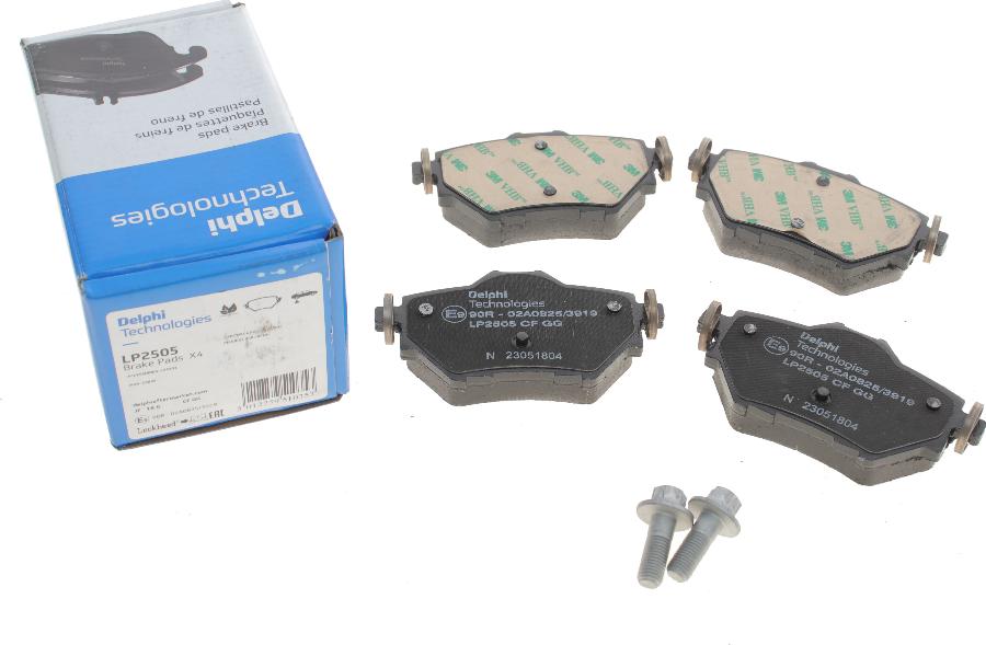 Delphi LP2505 - Brake Pad Set, disc brake autospares.lv