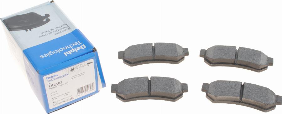 Delphi LP2502 - Brake Pad Set, disc brake autospares.lv