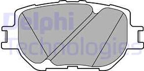 Delphi LP2699 - Brake Pad Set, disc brake autospares.lv