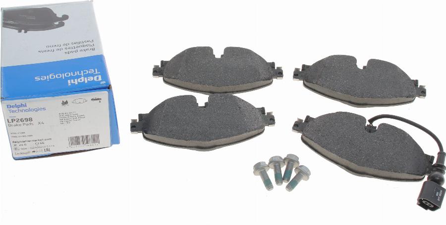 Delphi LP2698 - Brake Pad Set, disc brake autospares.lv