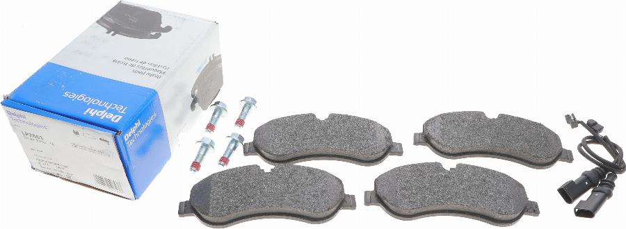 Delphi LP2661 - Brake Pad Set, disc brake autospares.lv