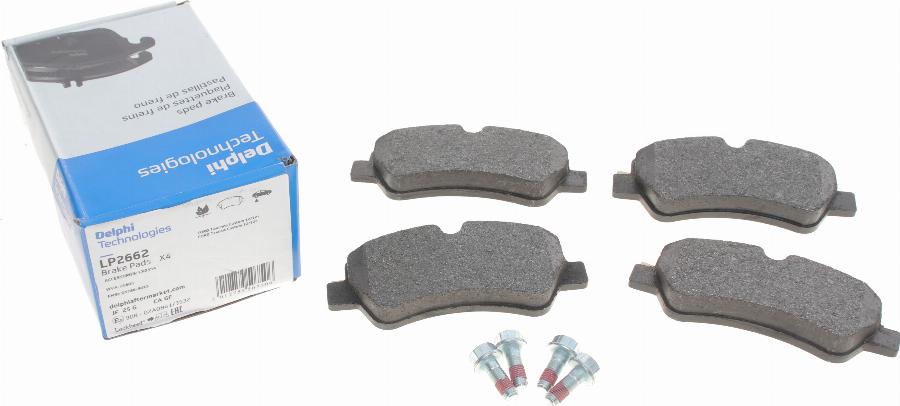 Delphi LP2662 - Brake Pad Set, disc brake autospares.lv