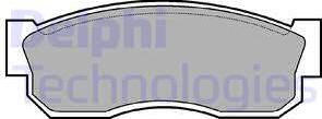 Delphi LP261 - Brake Pad Set, disc brake autospares.lv