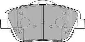 Koreastar KBPK-112 - Brake Pad Set, disc brake autospares.lv