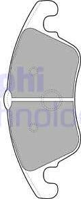 Delphi LP2099 - Brake Pad Set, disc brake autospares.lv