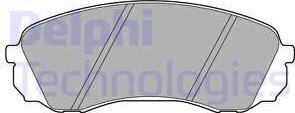 Delphi LP2094 - Brake Pad Set, disc brake autospares.lv