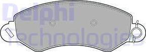 Delphi LP2096 - Brake Pad Set, disc brake autospares.lv