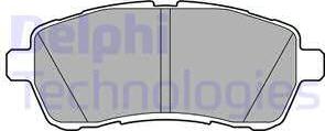 Delphi LP2092 - Brake Pad Set, disc brake autospares.lv