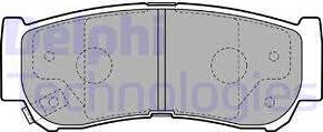 Delphi LP2049 - Brake Pad Set, disc brake autospares.lv