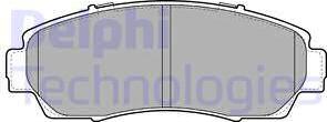 Delphi LP2046 - Brake Pad Set, disc brake autospares.lv