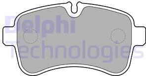 Delphi LP2040 - Brake Pad Set, disc brake autospares.lv