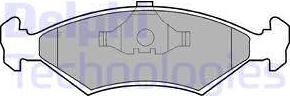 Delphi LP204-18B1 - Brake Pad Set, disc brake autospares.lv