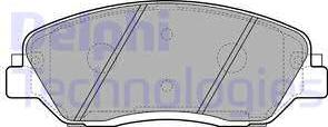 Delphi LP2048 - Brake Pad Set, disc brake autospares.lv