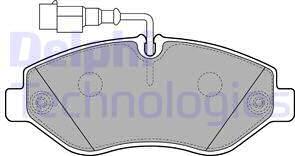 Delphi LP2043 - Brake Pad Set, disc brake autospares.lv
