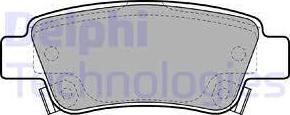 Delphi LP2047 - Brake Pad Set, disc brake autospares.lv