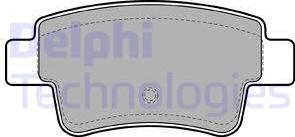 Delphi LP2055 - Brake Pad Set, disc brake autospares.lv