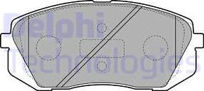 Delphi LP2050 - Brake Pad Set, disc brake autospares.lv