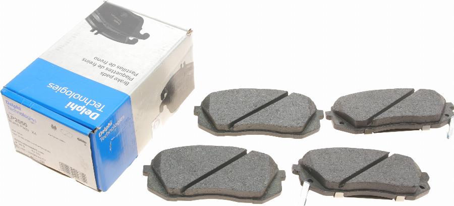 Delphi LP2050 - Brake Pad Set, disc brake autospares.lv