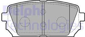 Delphi LP2051 - Brake Pad Set, disc brake autospares.lv